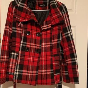 rue 21 checkered jacket